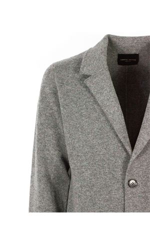 Maglia cardigan in lana merino grigio ROBERTO COLLINA | 253M2001118